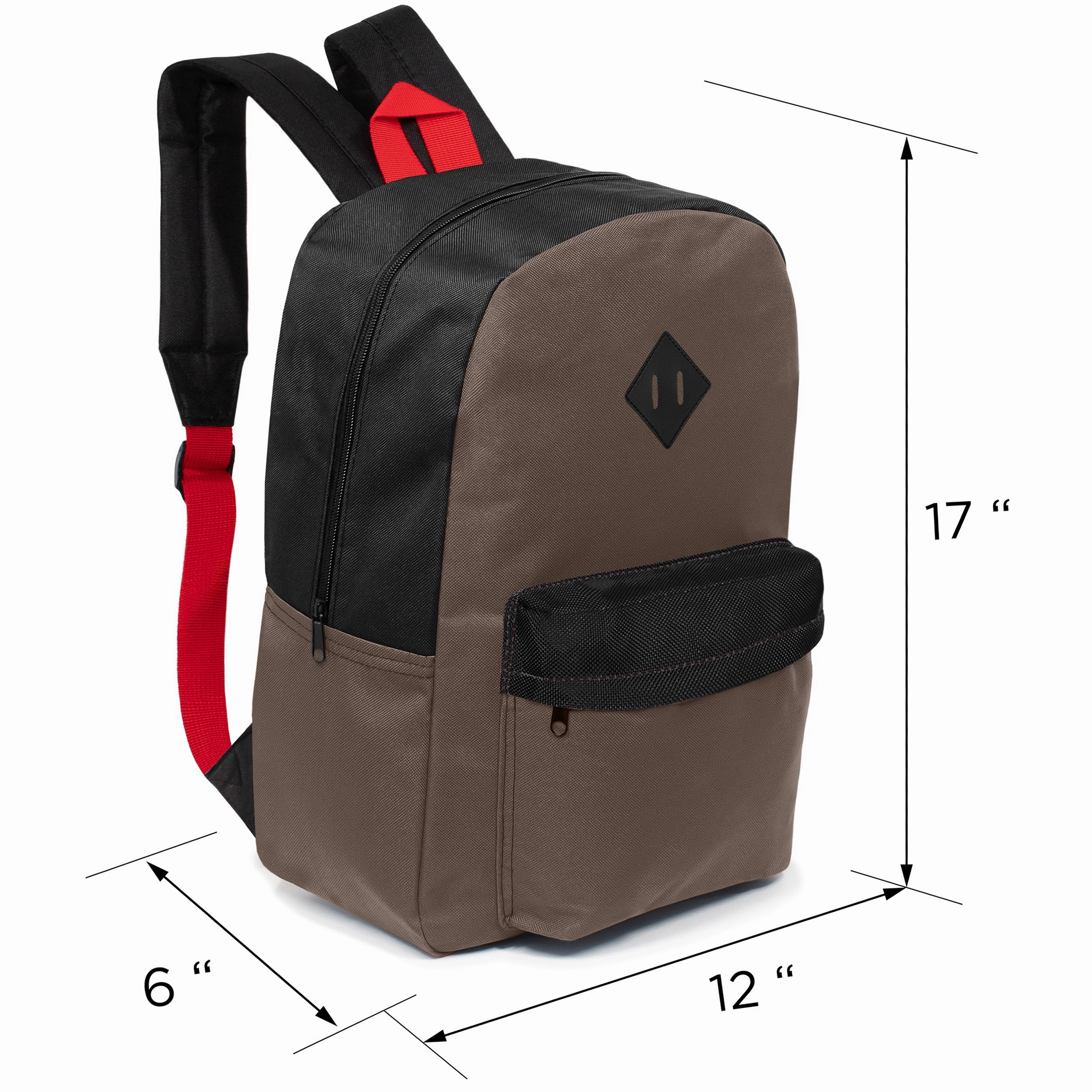 17 Kids Wholesale Backpack in 8 Colors | Padded Back & Diamond Patch  Bulk Case of 24