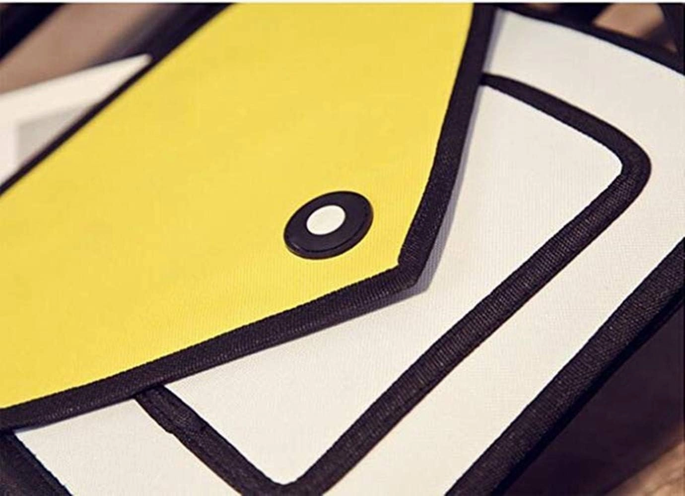 3D Style 2D Drawing Cartoon Handbag Shoulder Canvas Messenger Bag