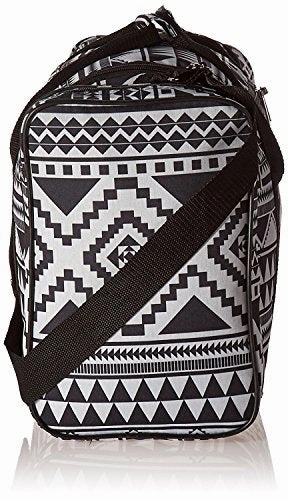 5 Cities Carry On Lightweight Small Hand Luggage Cabin on Flight & Holdalls (2 x Aztec Black/White)