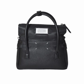 5Ac East West Small Black Leather