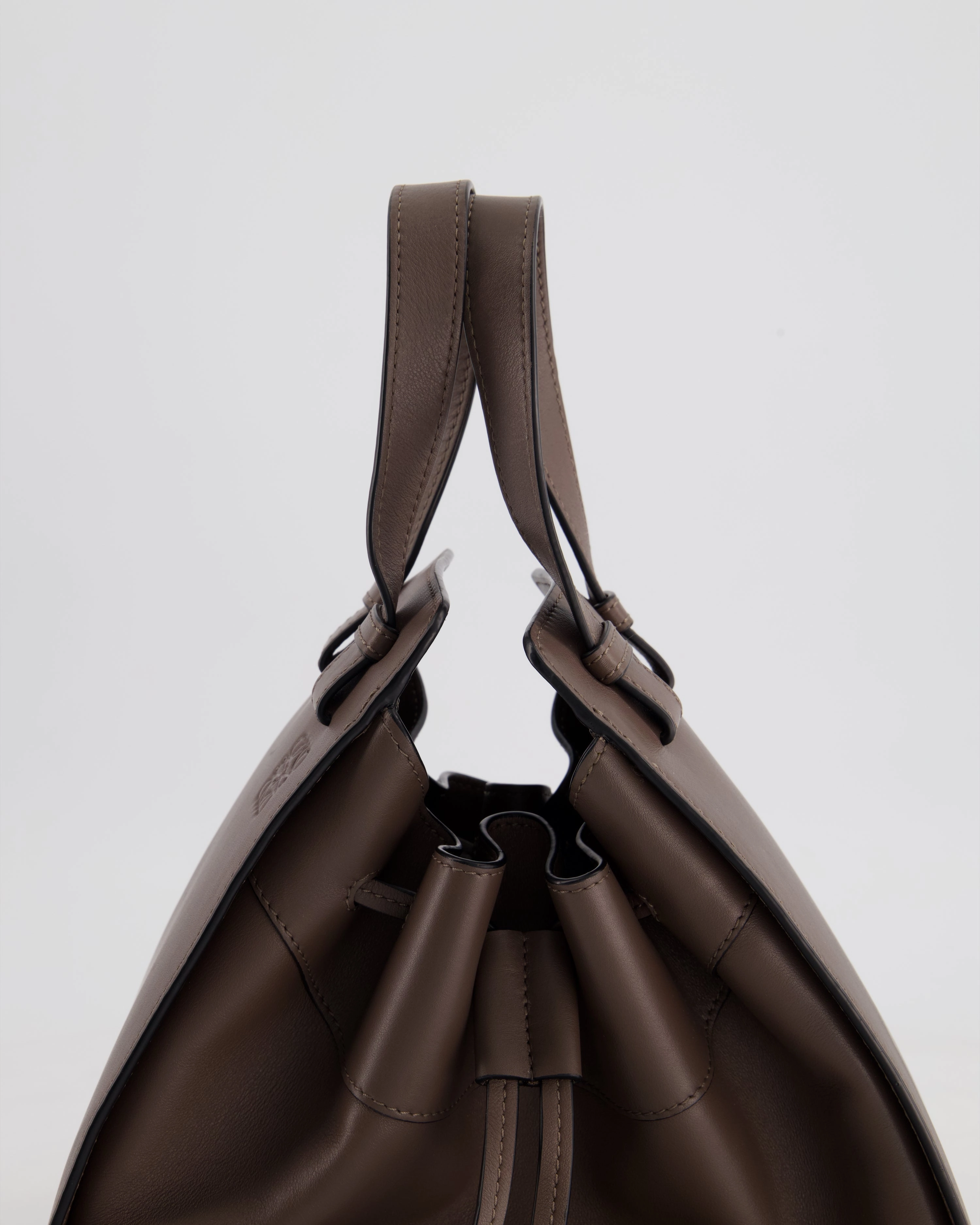 *HOT* Loewe Brown Hammock Small Textured-Leather Shoulder Bag with Silver Hardware  RRP 2,250