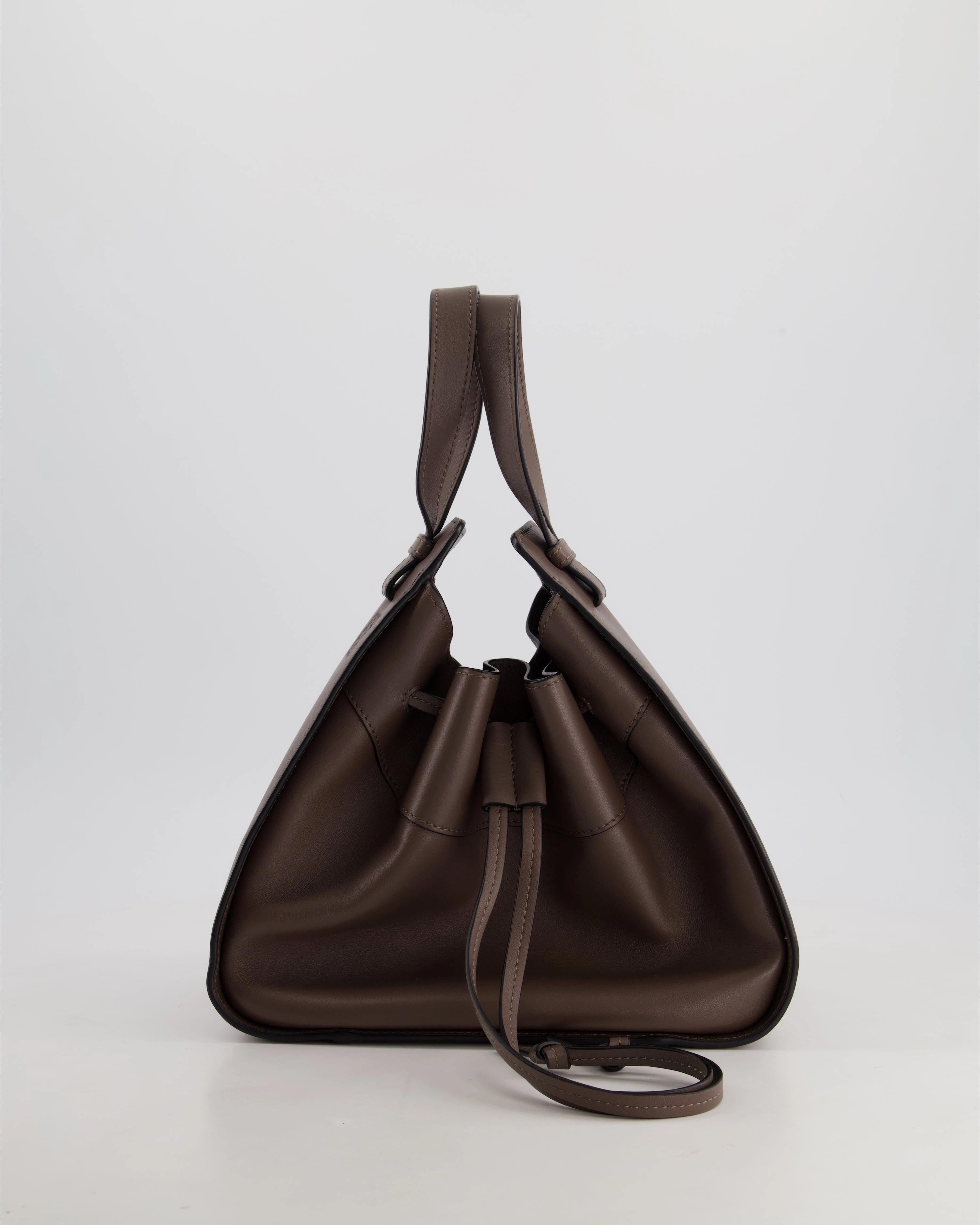 *HOT* Loewe Brown Hammock Small Textured-Leather Shoulder Bag with Silver Hardware  RRP 2,250