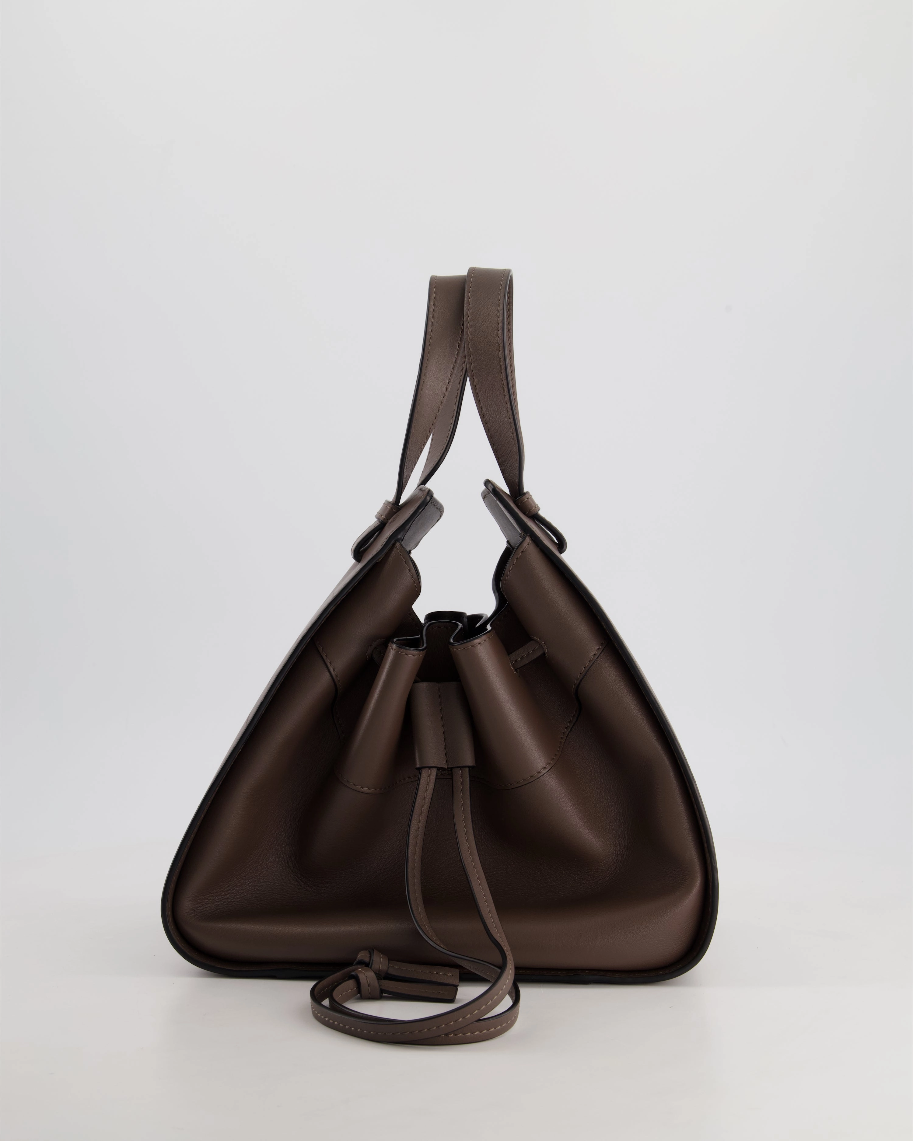 *HOT* Loewe Brown Hammock Small Textured-Leather Shoulder Bag with Silver Hardware  RRP 2,250