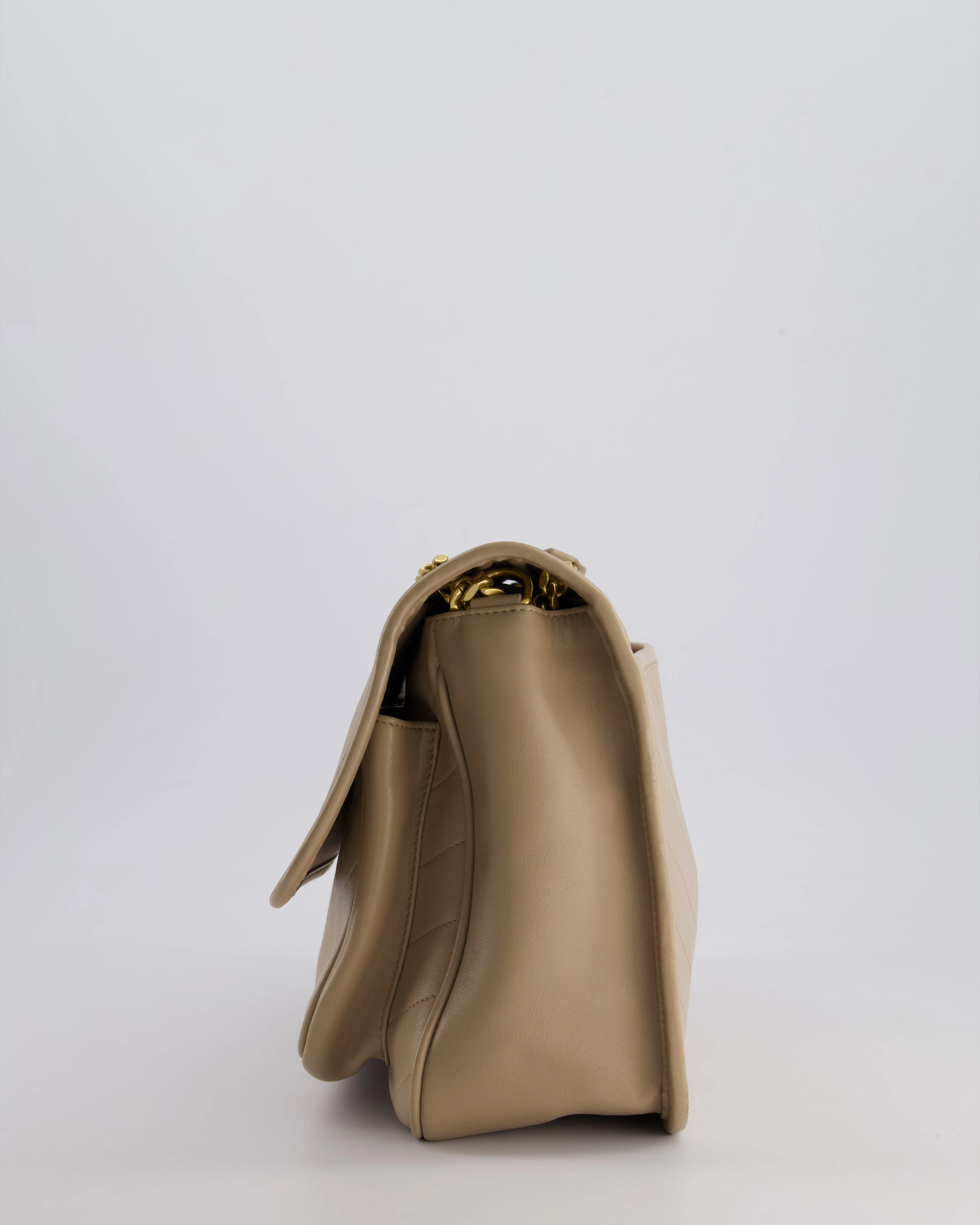 *HOT* Saint Laurent Beige Niki Medium YSL Leather Shoulder Bag in Calfskin Leather with Gold Hardware RRP 2,430