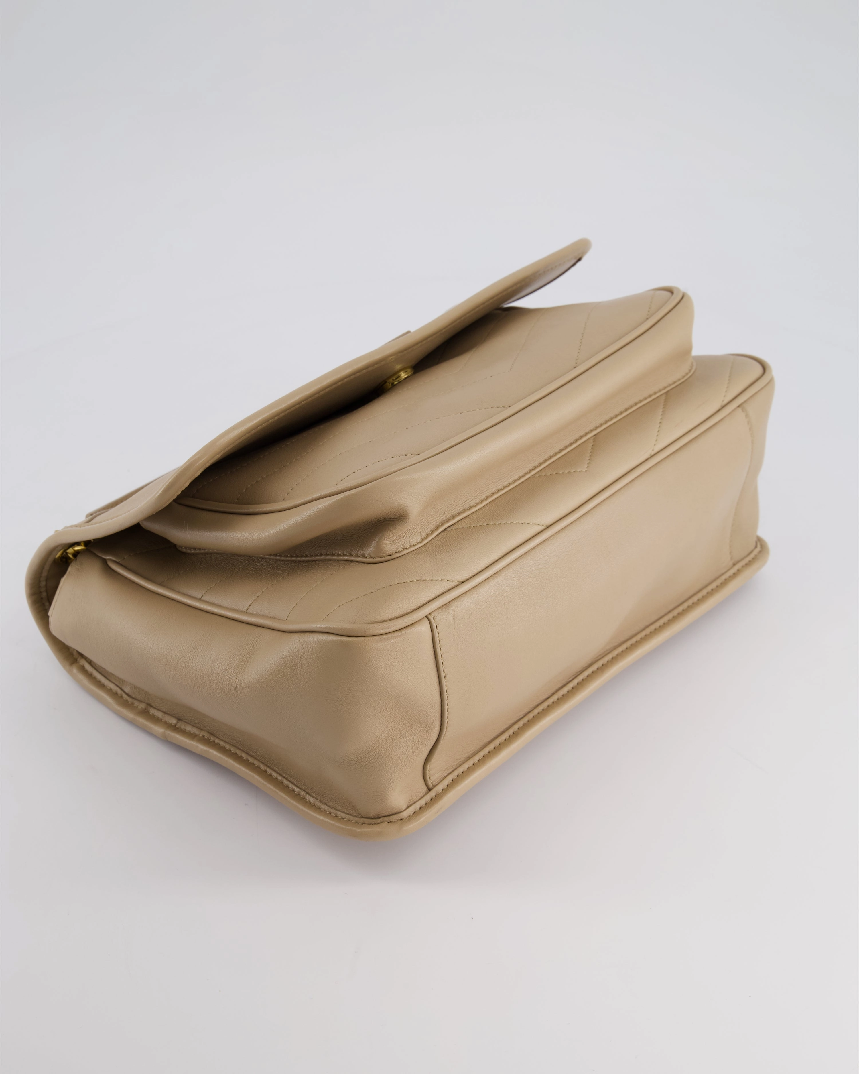 *HOT* Saint Laurent Beige Niki Medium YSL Leather Shoulder Bag in Calfskin Leather with Gold Hardware RRP 2,430