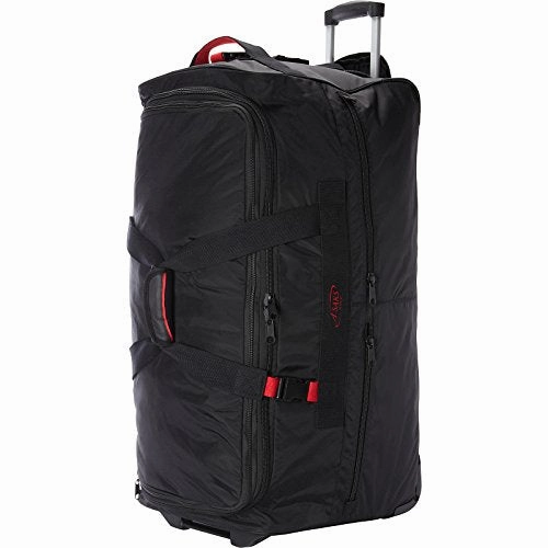 A. Saks 31 Inch Expandable Trolley Duffel (Black/Red)