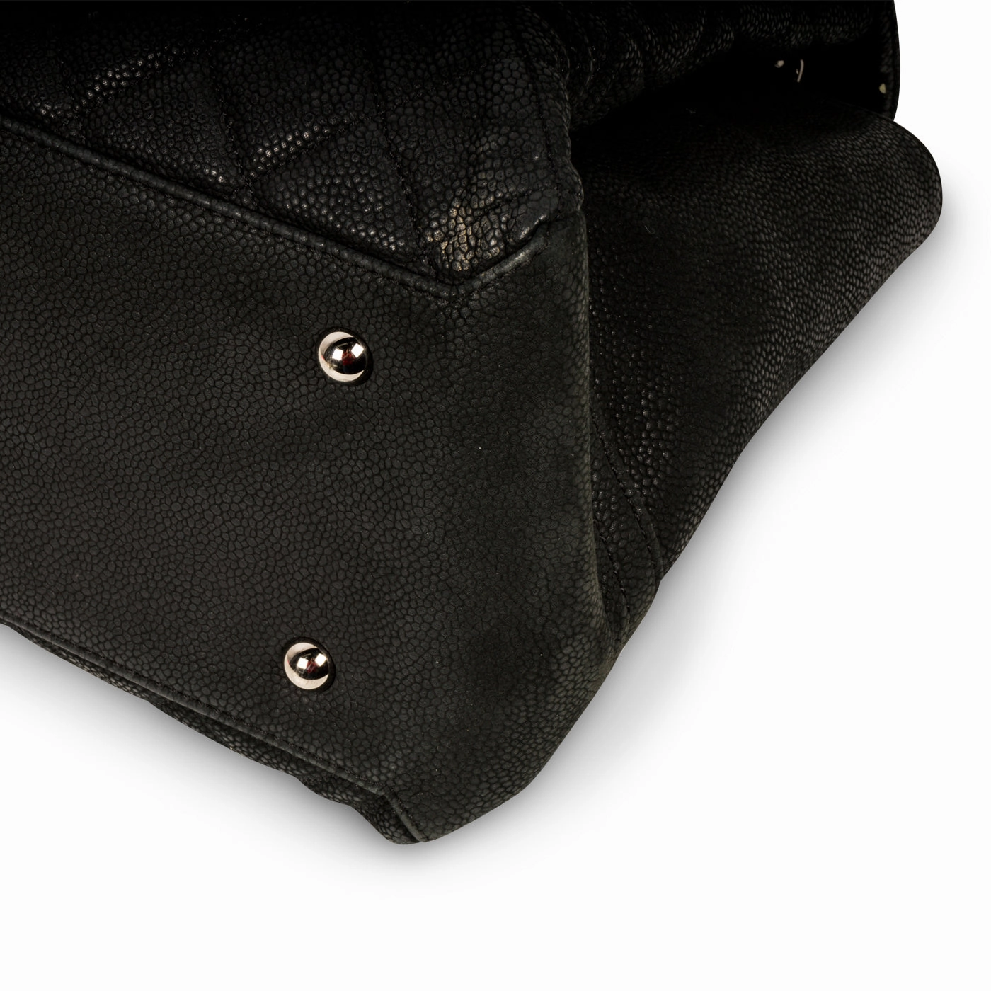 Accordion Shoulder Bag - Matte Caviar