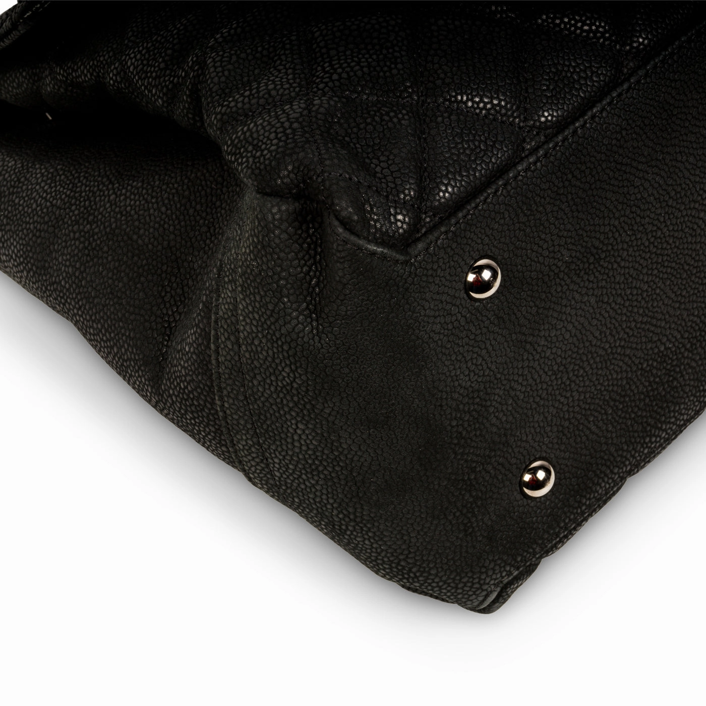 Accordion Shoulder Bag - Matte Caviar