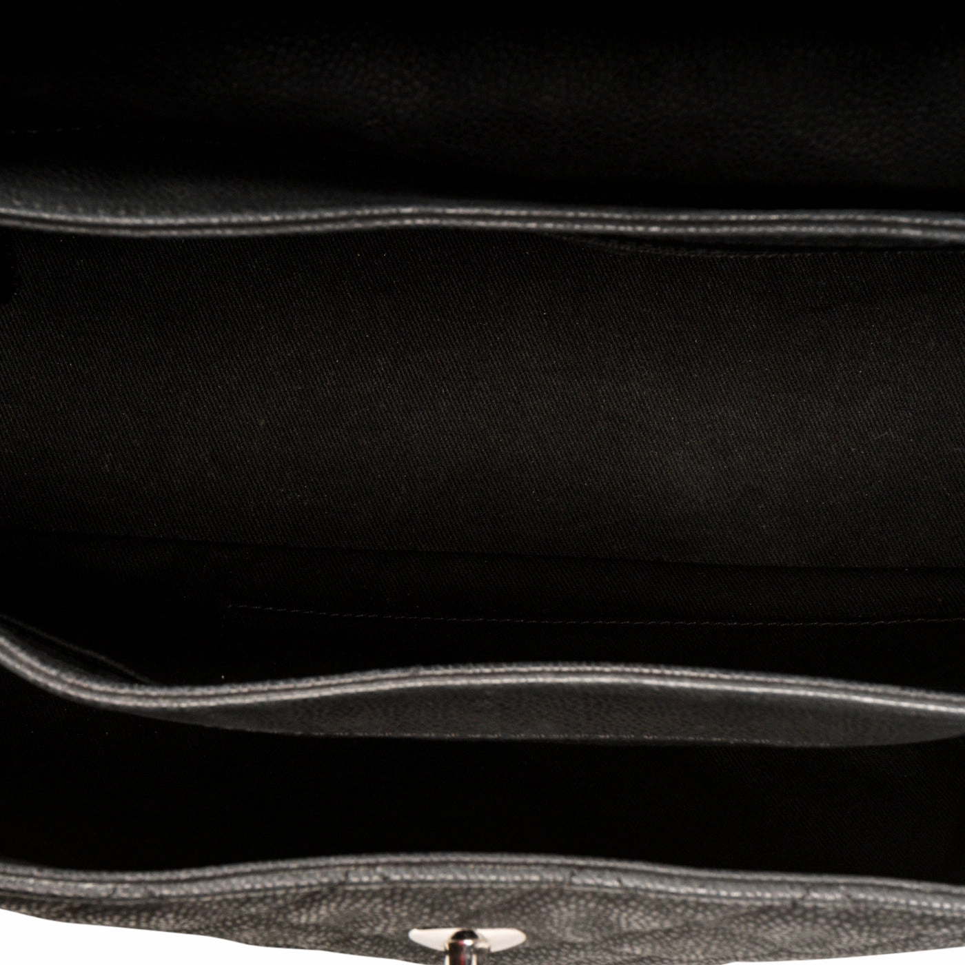 Accordion Shoulder Bag - Matte Caviar