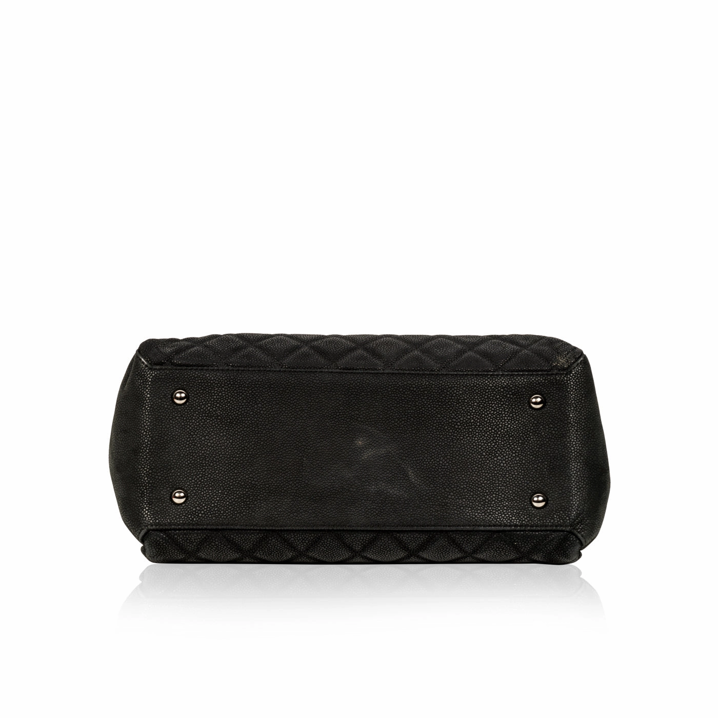 Accordion Shoulder Bag - Matte Caviar