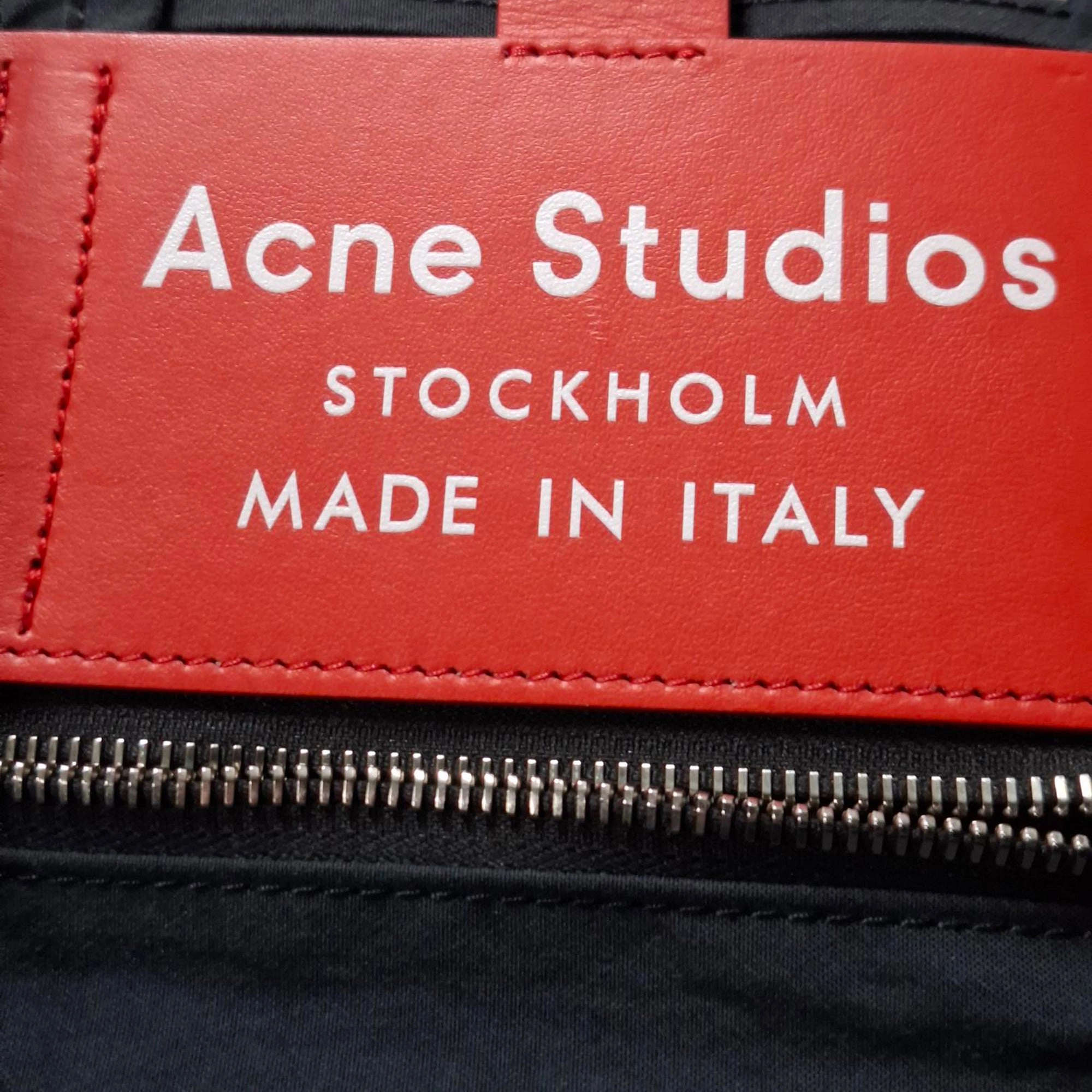 Acne Studios Baker Tote in Black Cotton