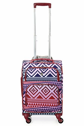 Aerolite 22X14X9" Carry On Max Lightweight Upright Travel Trolley Bags Luggage Suitcase, 4 Wheel