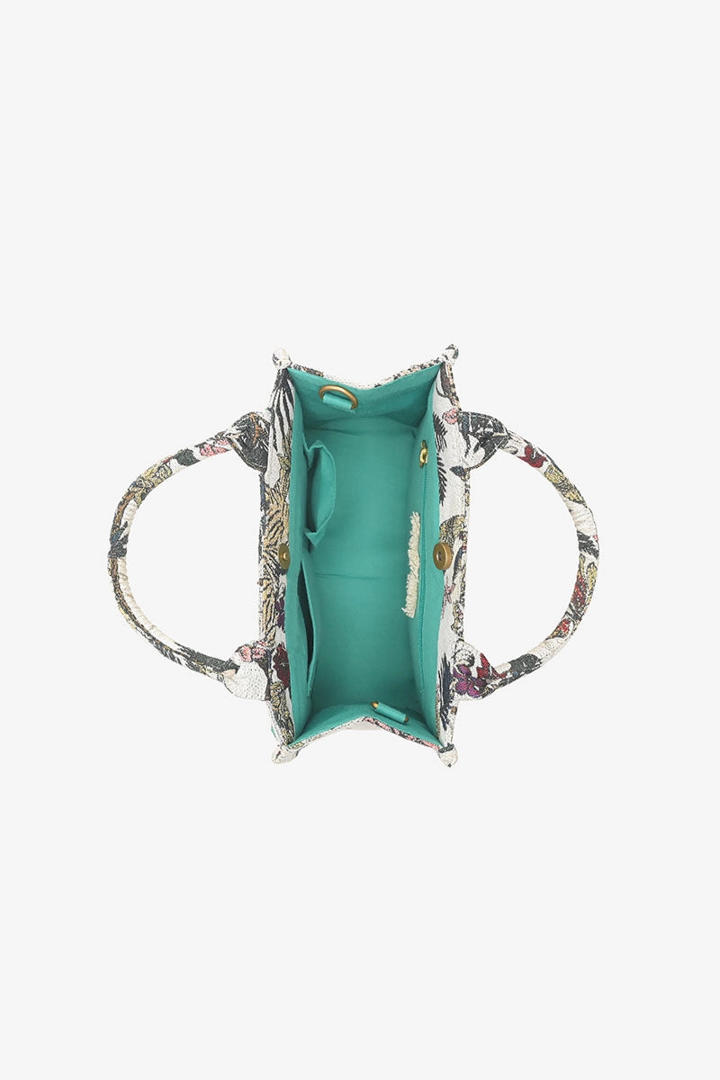African Safari Embellished Mini Tote
