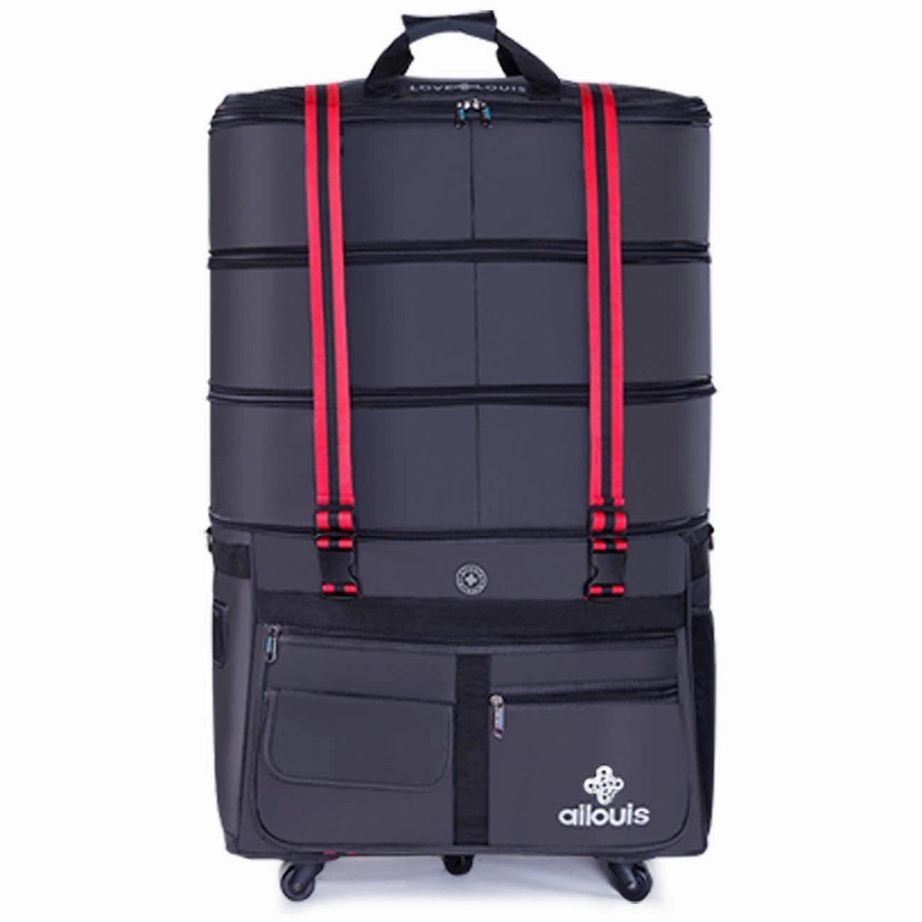 ailouis Expandable Extra Large Wheeled Travel Duffel Luggage Bag 36 Inch