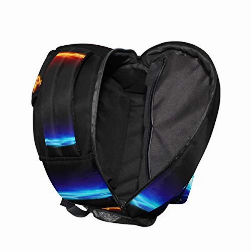 ALAZA Blue Red Fiery Dragon Backpack Daypack College School Travel Shoulder Bag