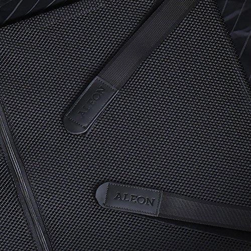 Aleon 19" International Carry-On Aluminum Hardside Luggage (Onyx) Black
