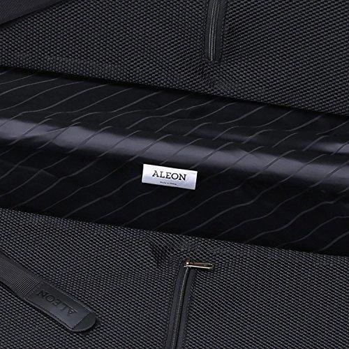 Aleon 19" International Carry-On Aluminum Hardside Luggage (Onyx) Black