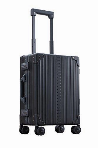Aleon 19" International Carry-On Aluminum Hardside Luggage (Onyx) Black