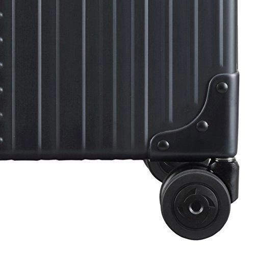 Aleon 19" International Carry-On Aluminum Hardside Luggage (Onyx) Black