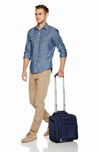 Amazonbasics Underseat Luggage, Navy Blue