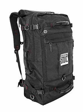 American Stoic Carry On Bag Black - 50L TSA Approved Weekender Bag  Convertible from 19 Laptop Backpack to Carryon Duffel Bag  22x14x9 (43 linear) Inches