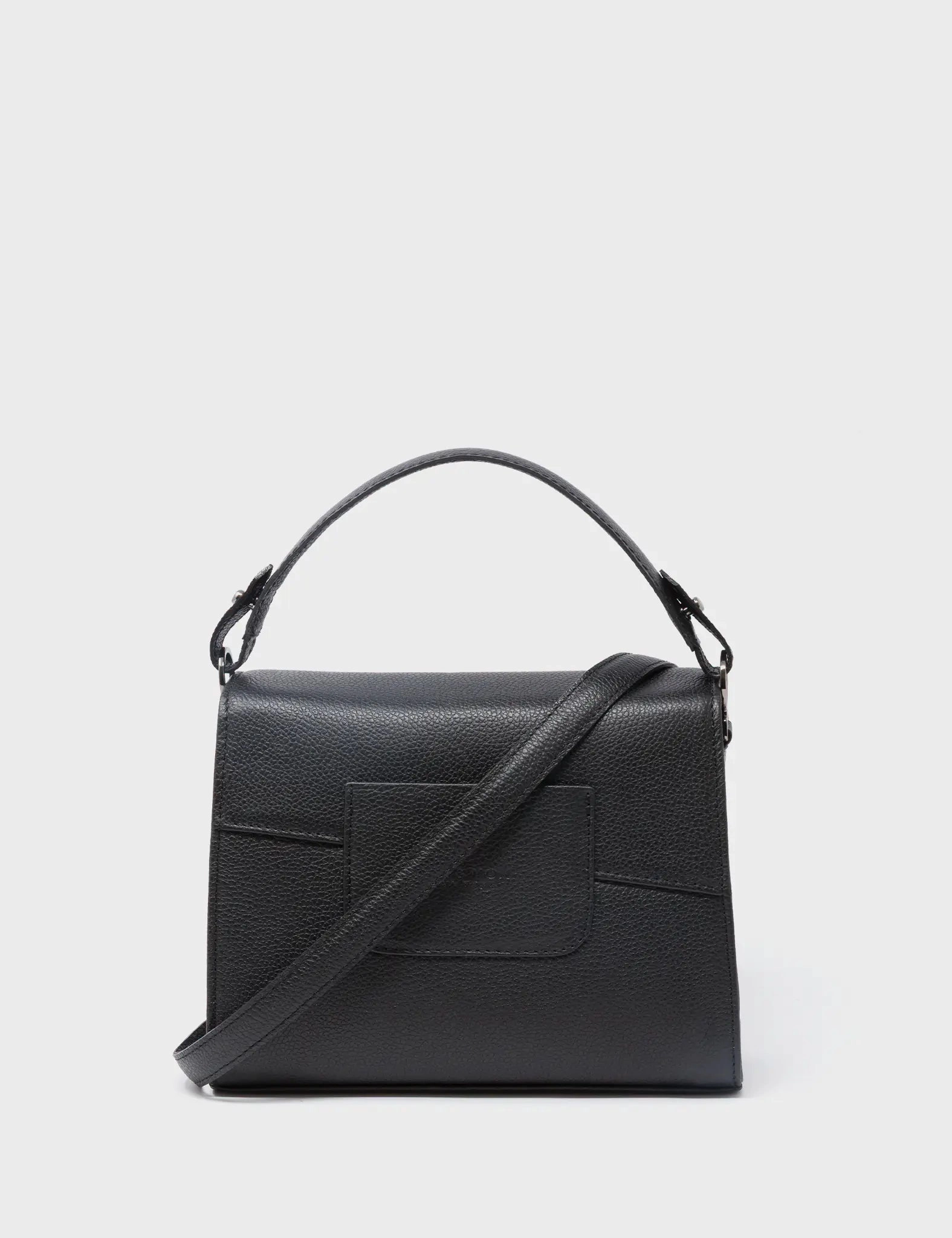Anastasio Mini Crossbody Handbag Black Leather - Look Up 