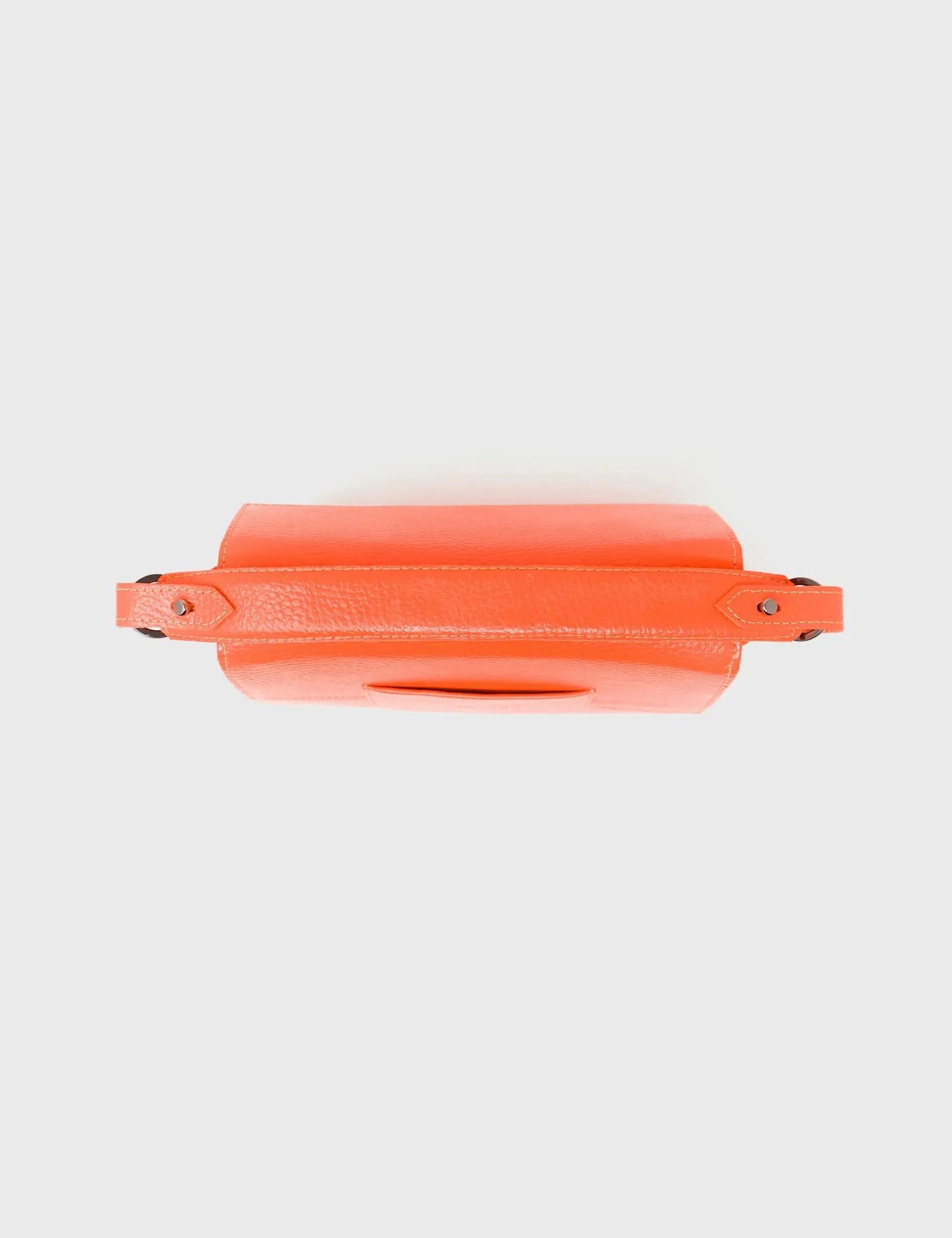 Anastasio Mini Crossbody Handbag Neon Orange Leather - All Over Eyes Embroidery
