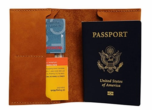 Ancient Mayan Symbol Handmade Genuine Leather Passport Holder Case Hlt_01
