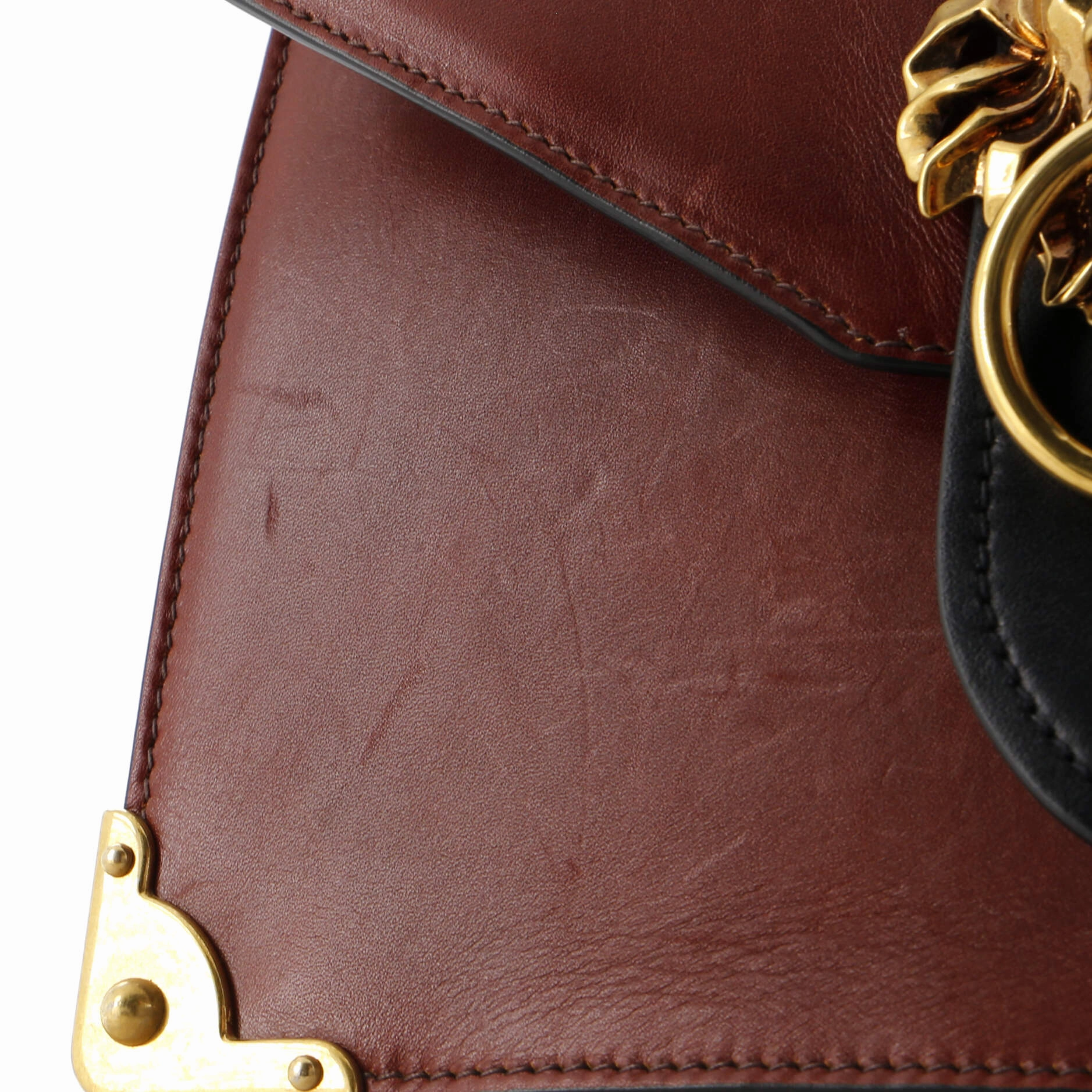 Animalier Cahier Convertible Shoulder Bag City Calf and Saffiano Medium