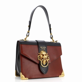Animalier Cahier Convertible Shoulder Bag City Calf and Saffiano Medium