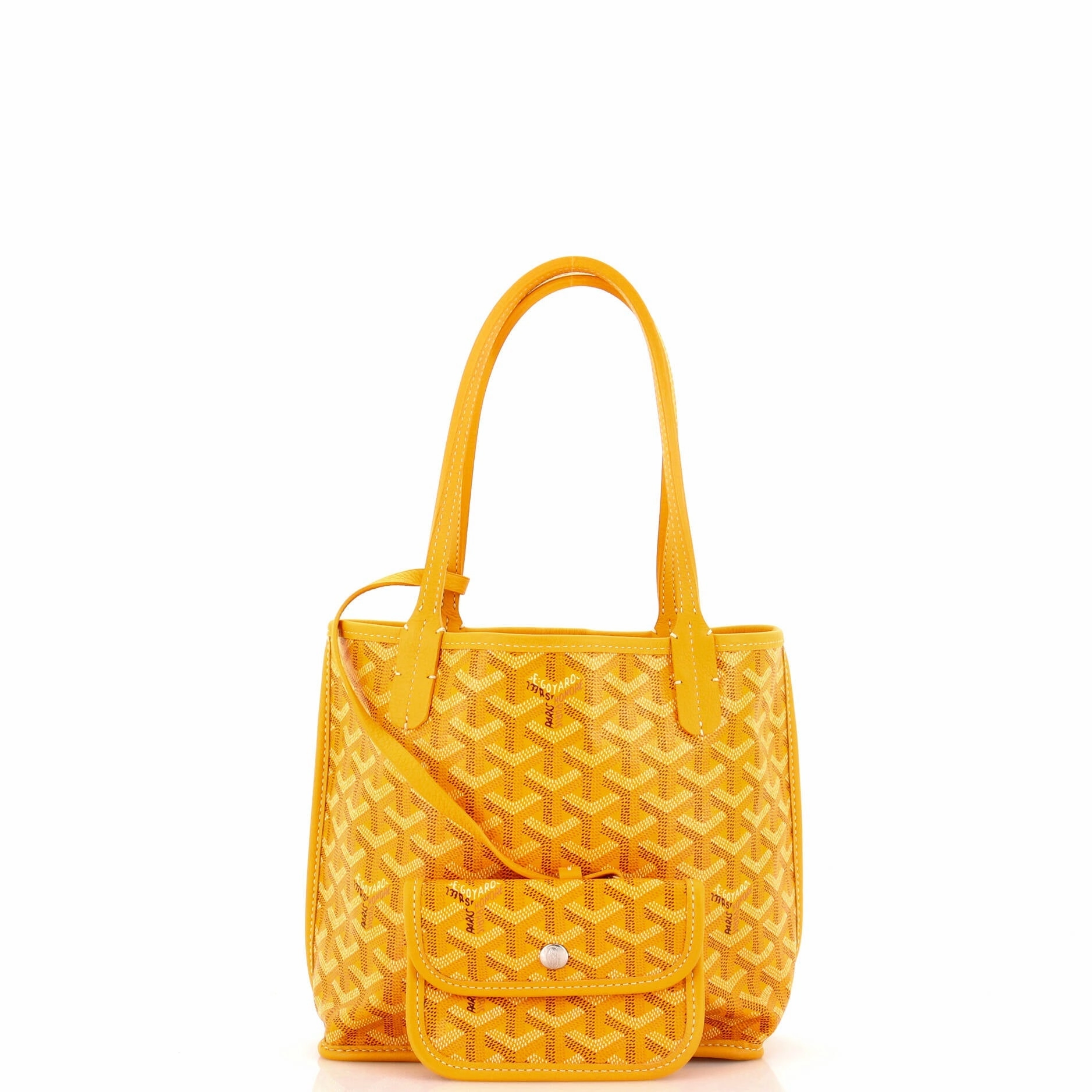 Anjou Reversible Tote Coated Canvas Mini
