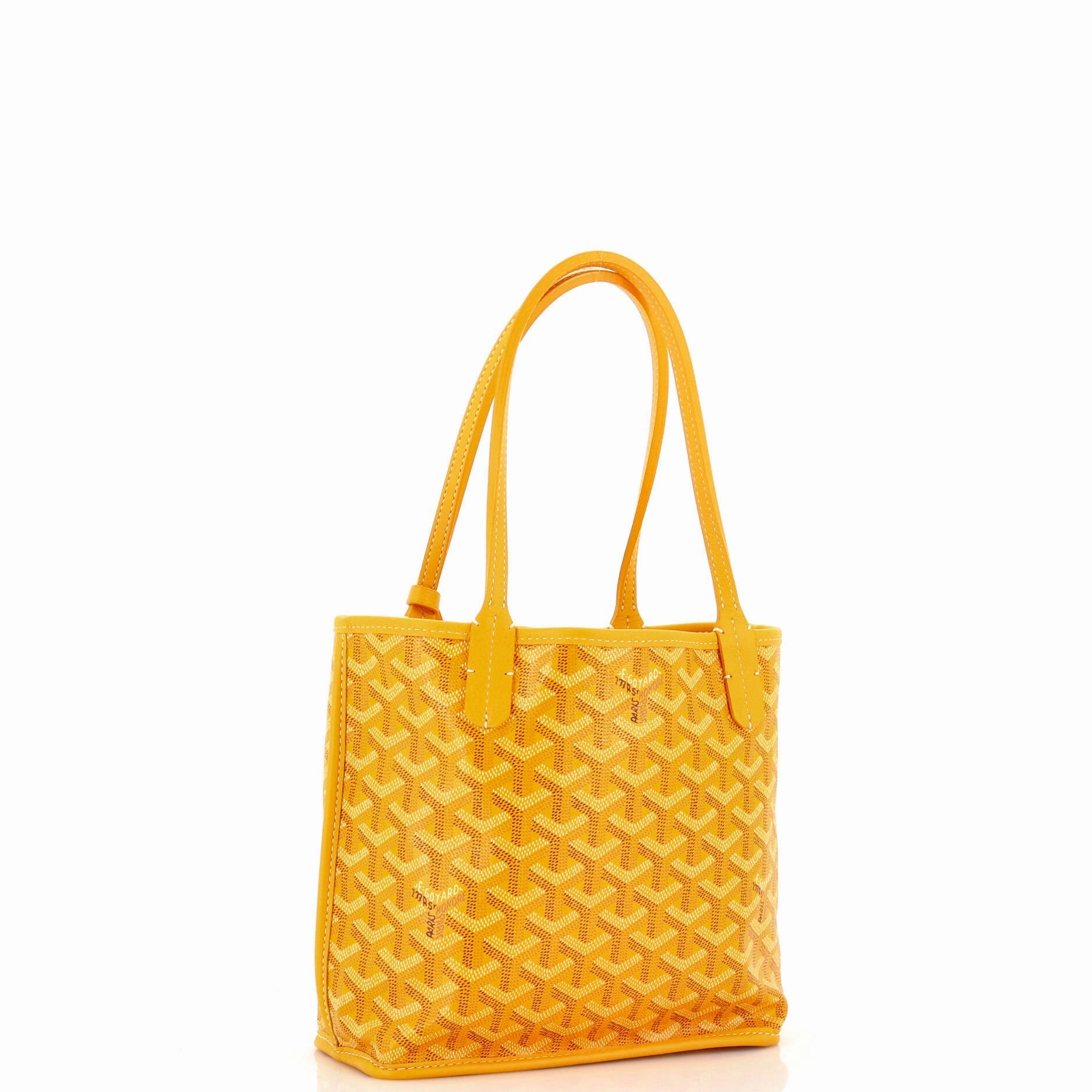 Anjou Reversible Tote Coated Canvas Mini