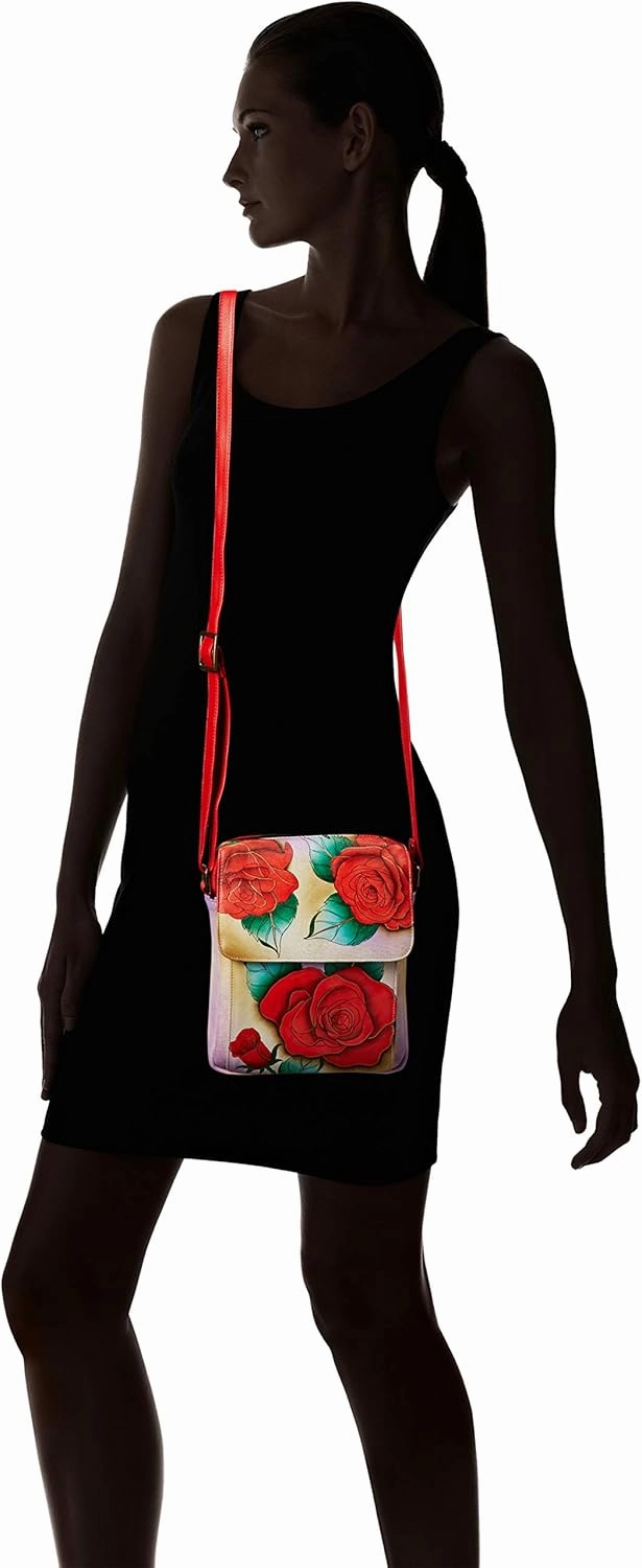 Anna by Anuschka Womens Genuine Leather Medium Messenger Style Cross Body | Chic & Stylish Organizer
