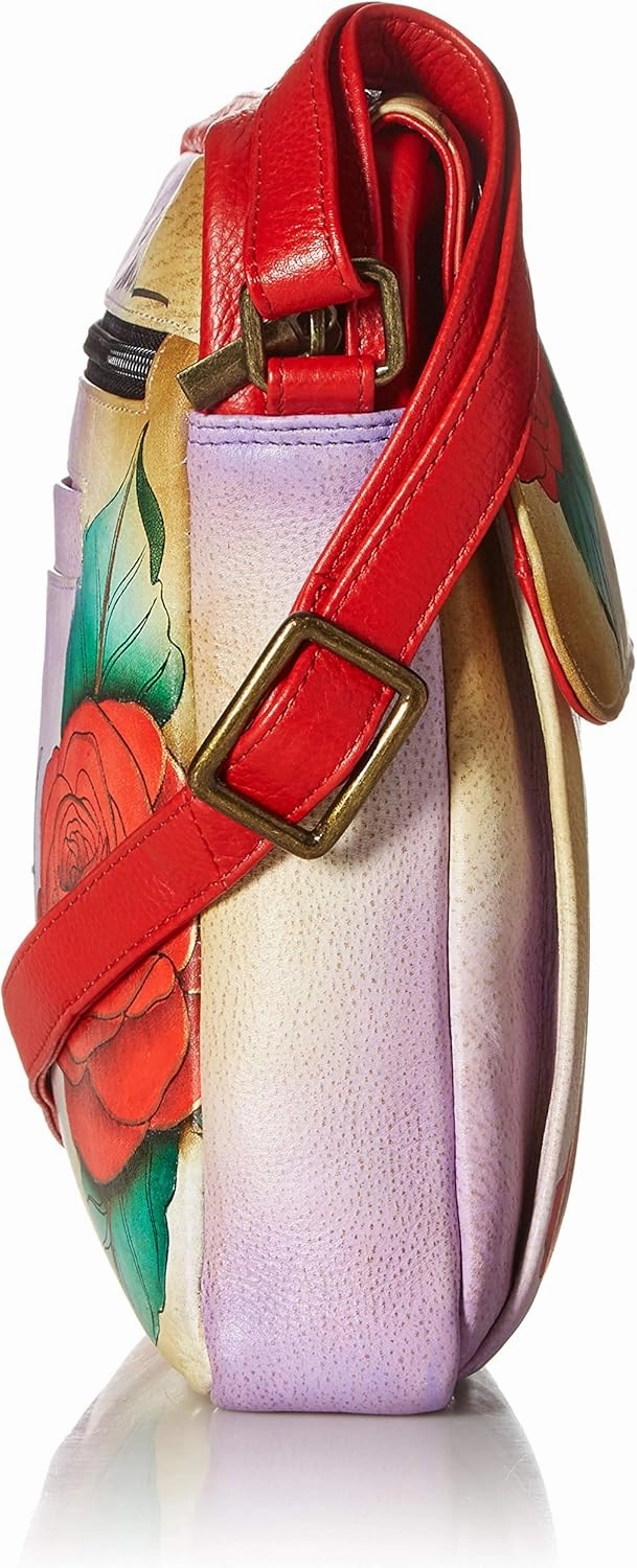 Anna by Anuschka Womens Genuine Leather Medium Messenger Style Cross Body | Chic & Stylish Organizer