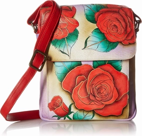 Anna by Anuschka Womens Genuine Leather Medium Messenger Style Cross Body | Chic & Stylish Organizer