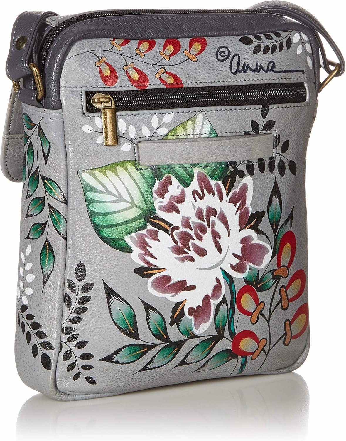 Anna by Anuschka Womens Genuine Leather Medium Messenger Style Cross Body | Chic & Stylish Organizer