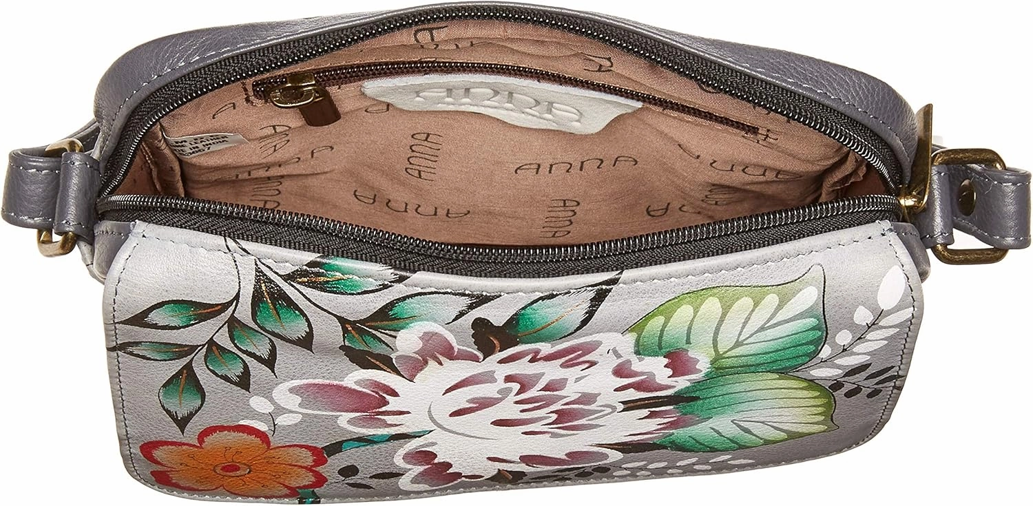 Anna by Anuschka Womens Genuine Leather Medium Messenger Style Cross Body | Chic & Stylish Organizer