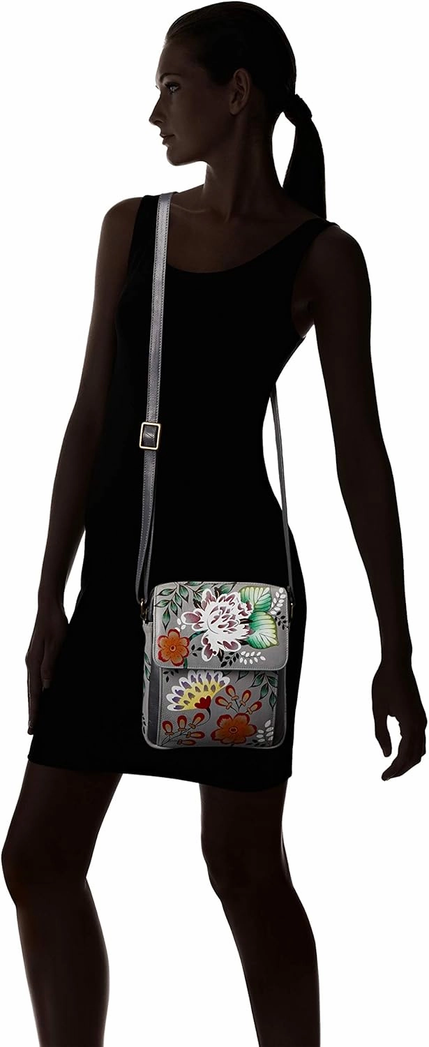 Anna by Anuschka Womens Genuine Leather Medium Messenger Style Cross Body | Chic & Stylish Organizer