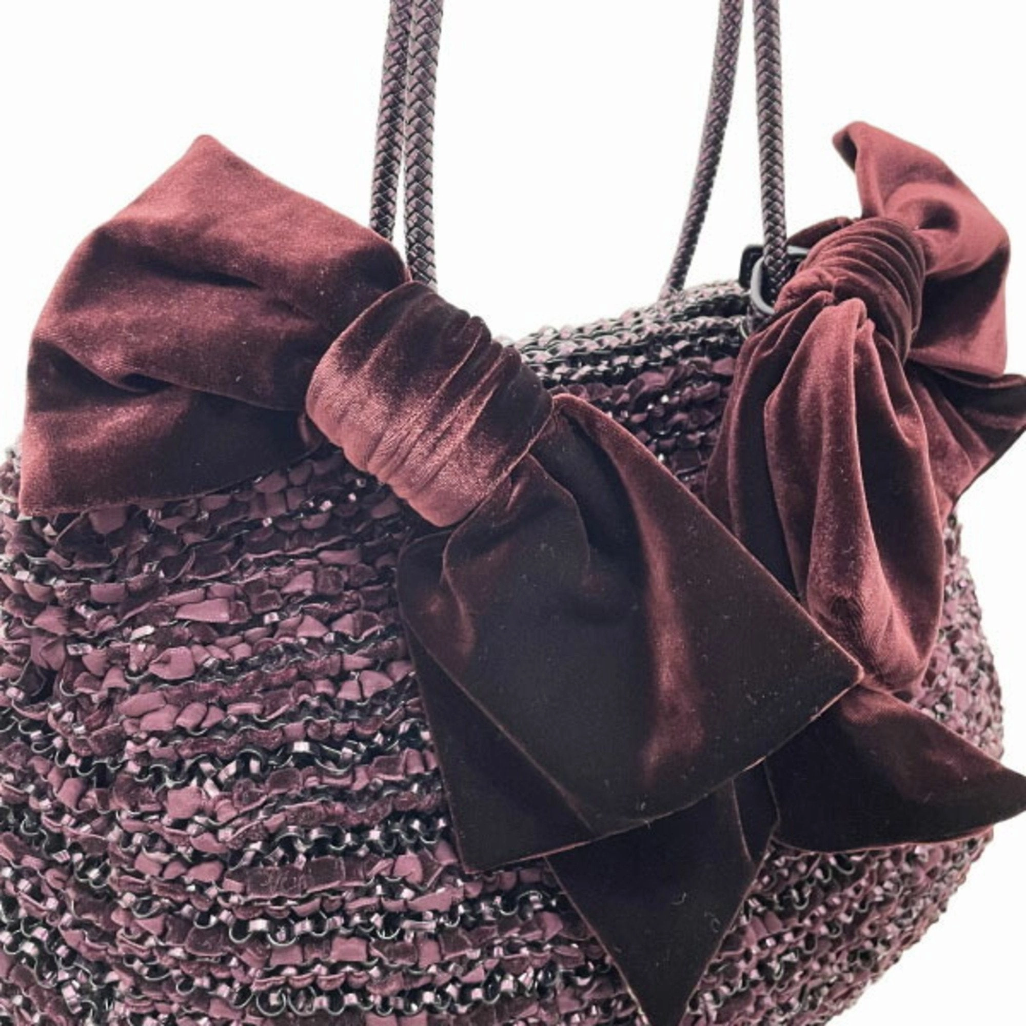 Anteprima  Color Pvc Wire Velvet Handbag Tote Bag (Pre-Owned)