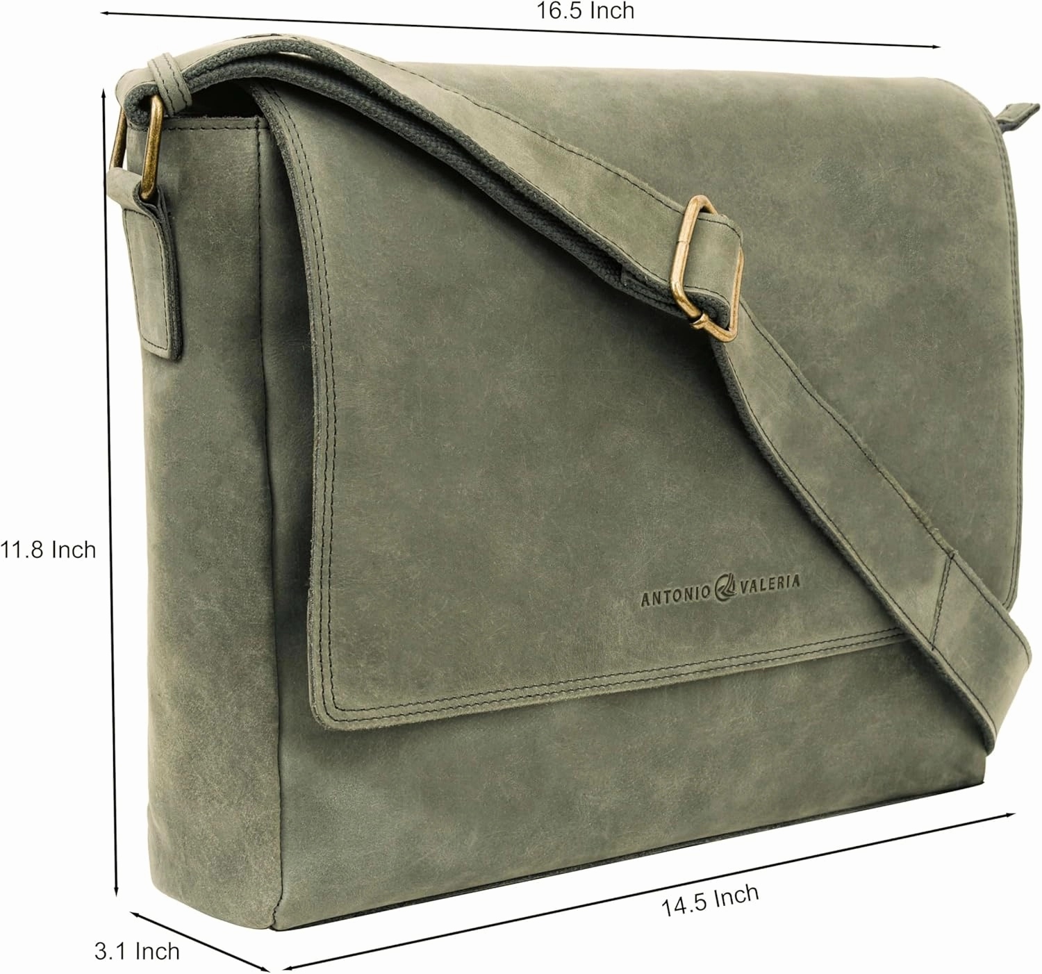 Antonio Valeria Robert Premium Leather Messenger Bag for Men