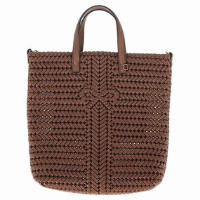 Anya Hindmarch Neeson Tote Bag in Brown Goat Leather