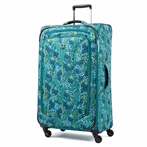 Atlantic Ultra Lite 4 | 21, 24, And 28-Inch Expandable Spinners, Travel Pillow (Lulu Green)