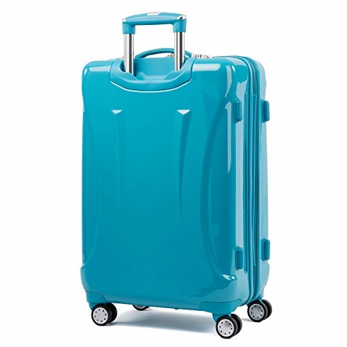 Atlantic Ultra Lite 4 Hardside 21 and 24-Inch Expandable Spinners, Travel Pillow (Turquoise Blue)