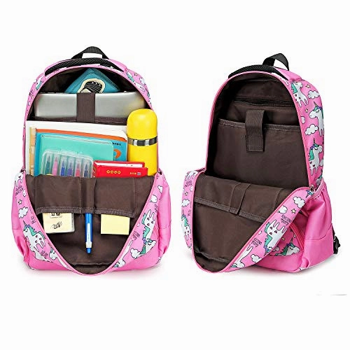 Backpack for Girls, CAMTOP Preschool Backpack with Lunch Box Toddler Kids School Bag Set (Pink-2)