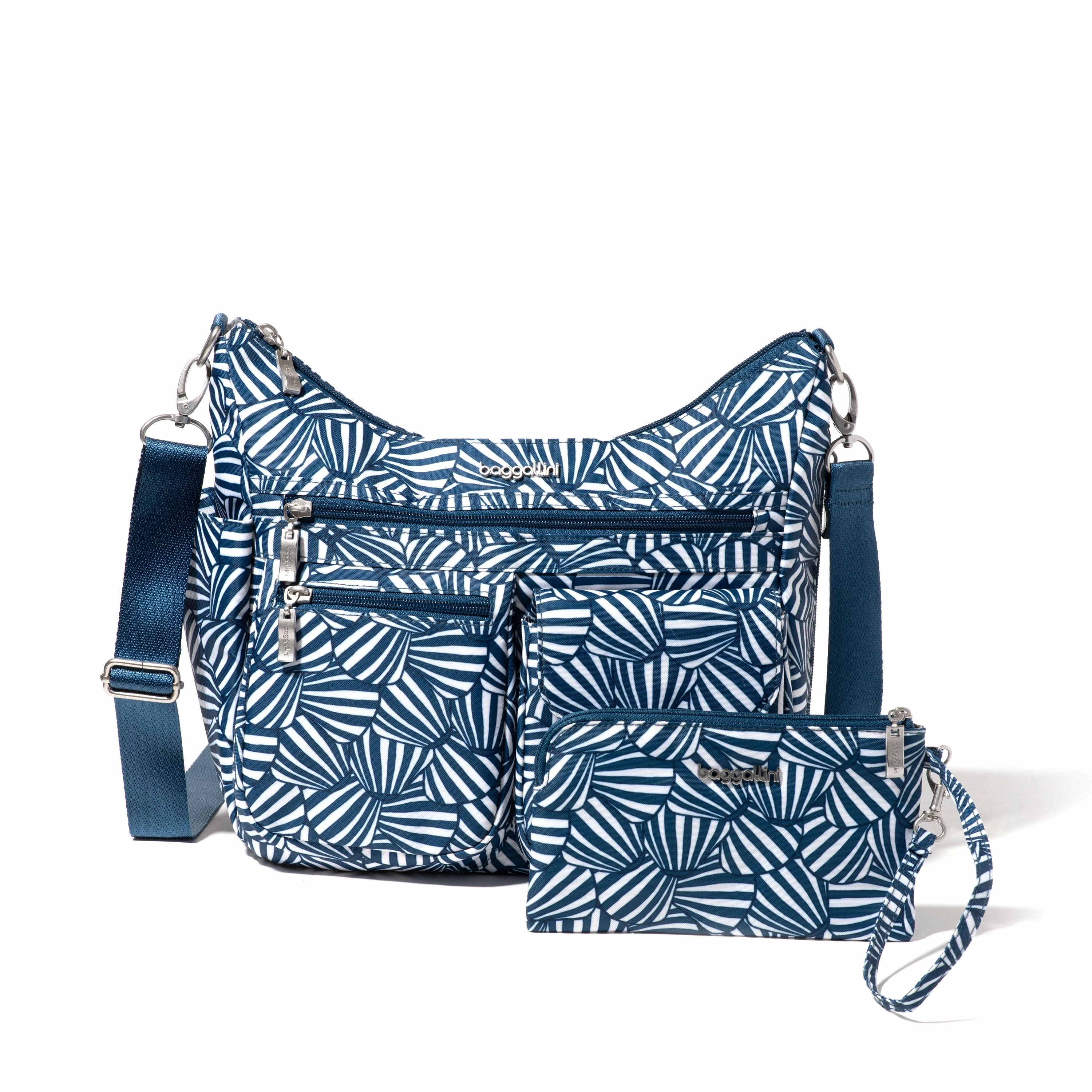 baggallini Women's Modern Everywhere Hobo Crossbody Bag with Wristlet