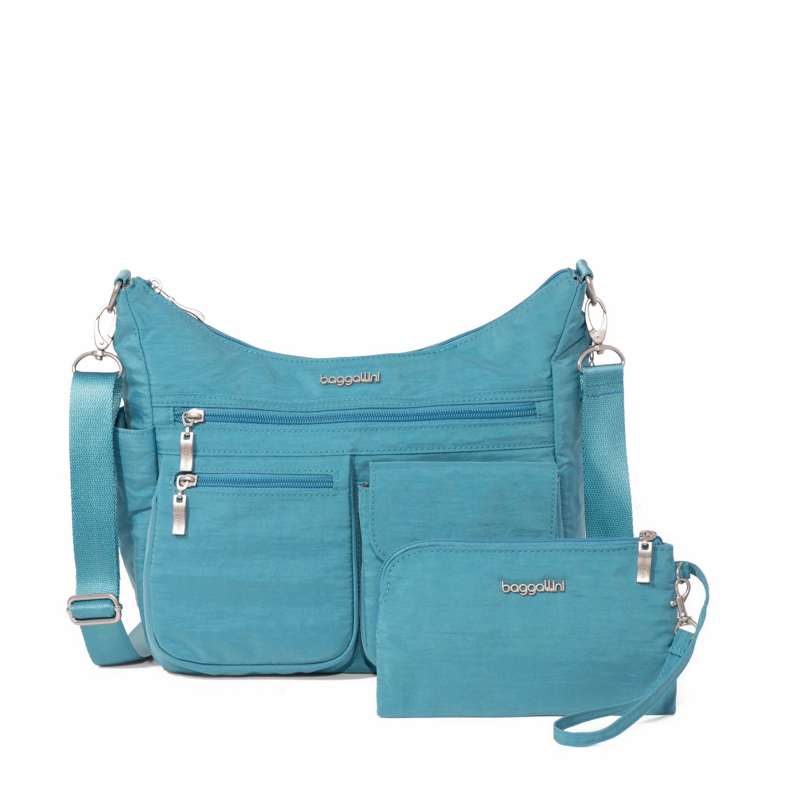 baggallini Women's Modern Everywhere Hobo Crossbody Bag with Wristlet