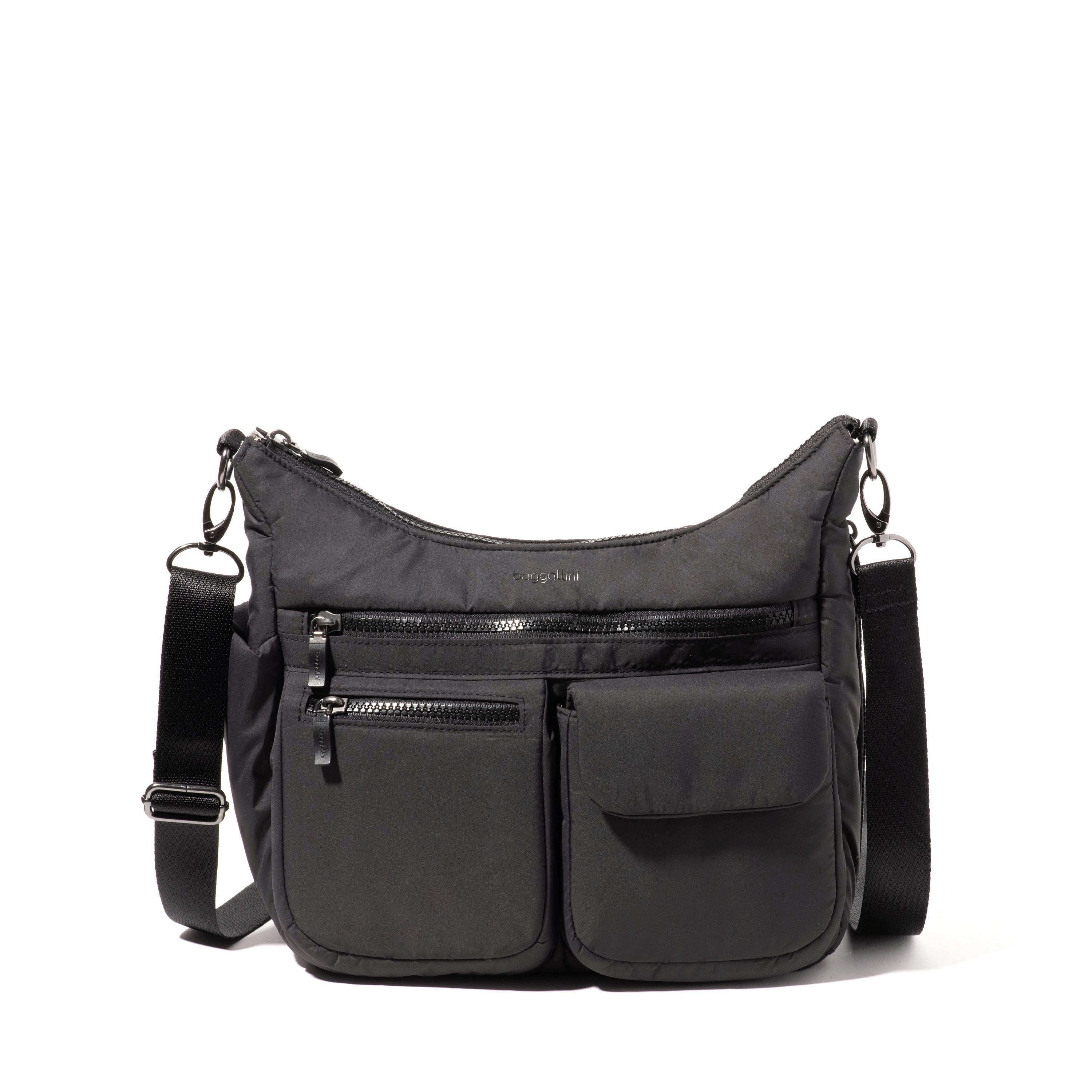 baggallini Women's Modern Everywhere Hobo Crossbody Bag with Wristlet