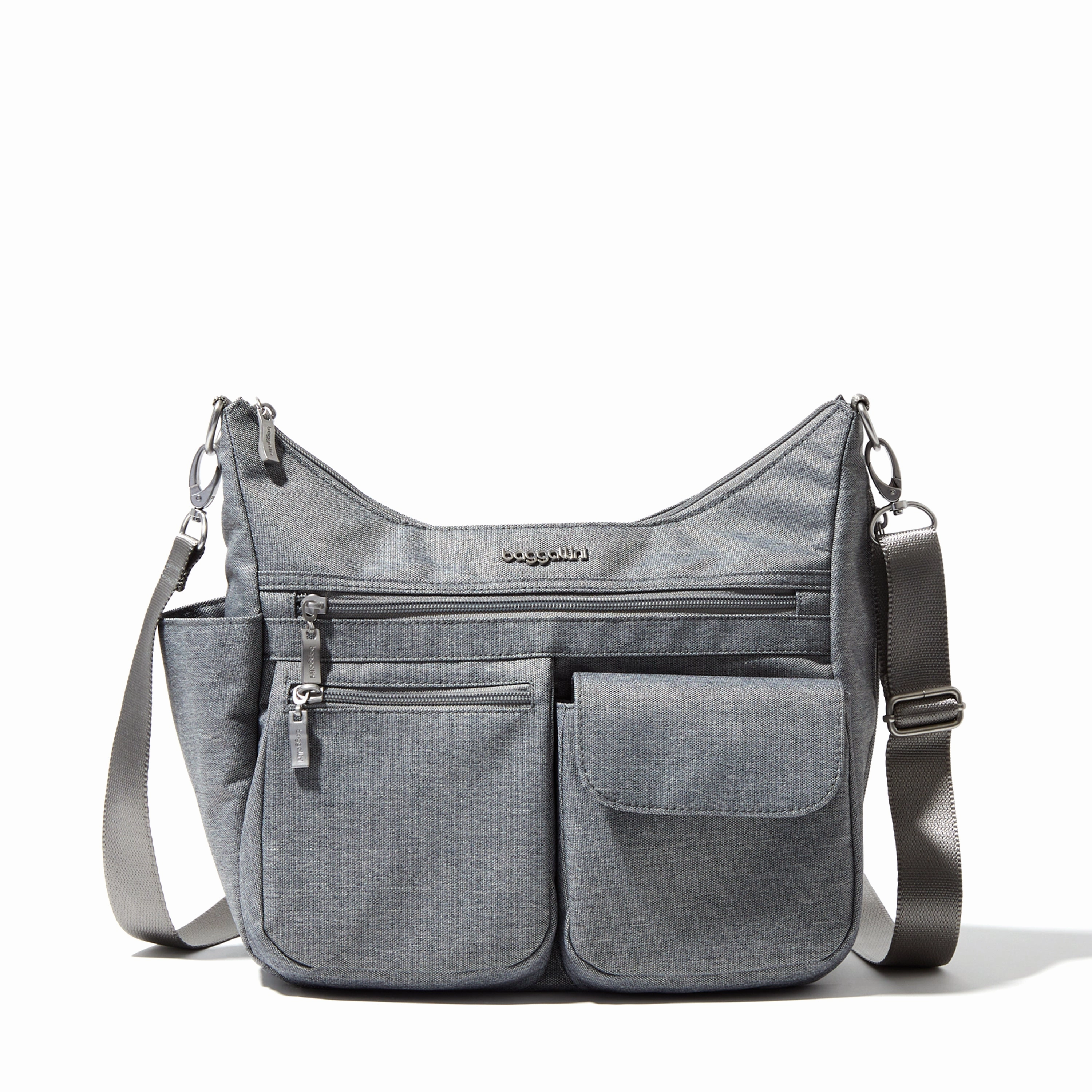 baggallini Women's Modern Everywhere Hobo Crossbody Bag with Wristlet