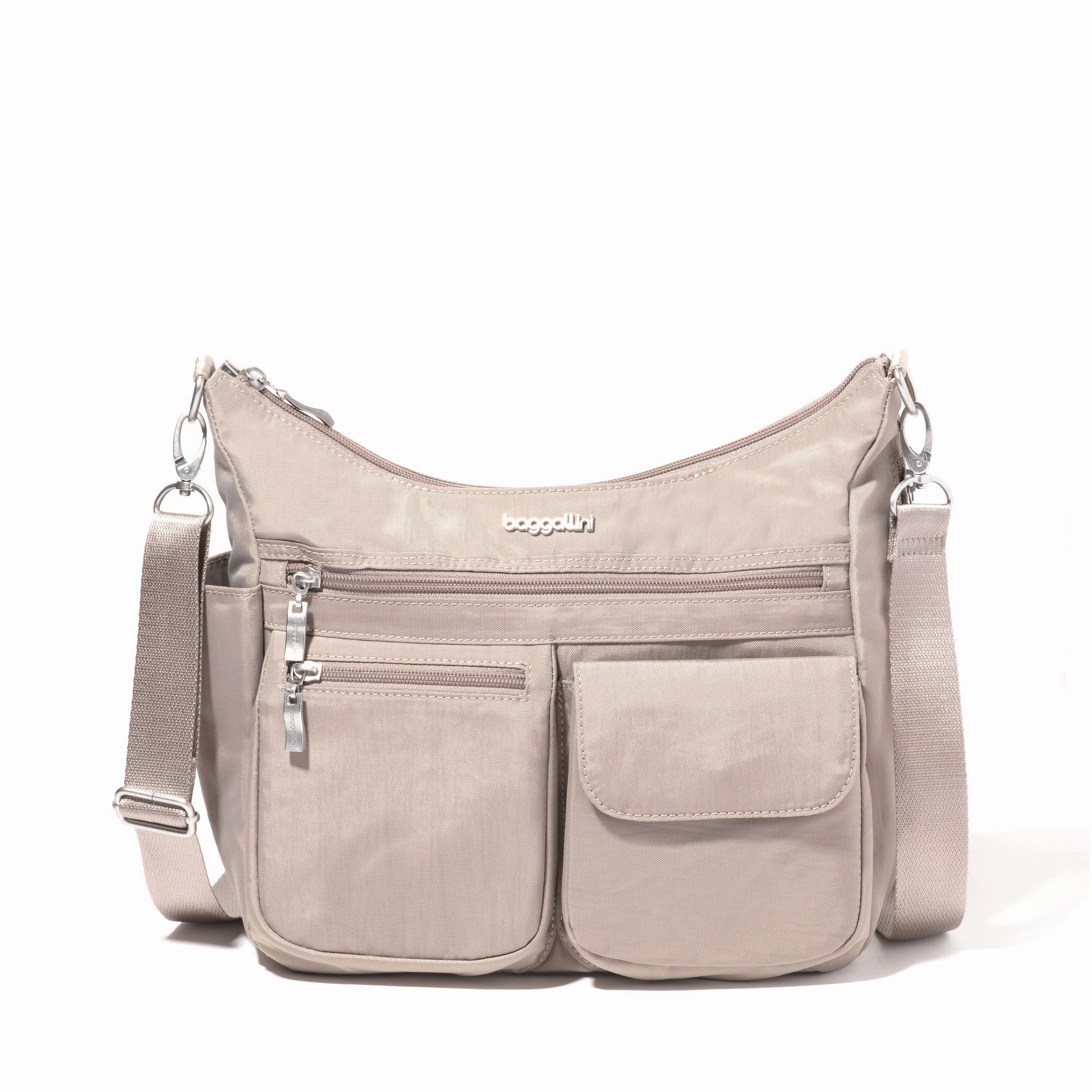 baggallini Women's Modern Everywhere Hobo Crossbody Bag with Wristlet