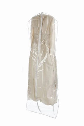Bags for Less Heavyduty Clear Wedding Gown Garment Bag
